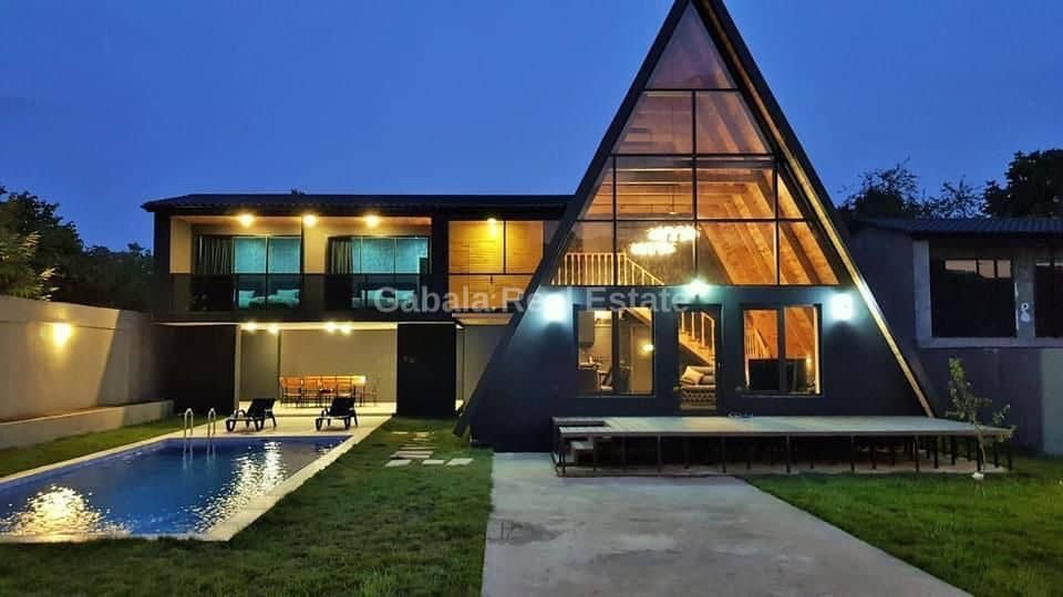 Ready Business Luxury A-Frame with Pool in Gabala – Qafqaz Wood Chalet, photo 1